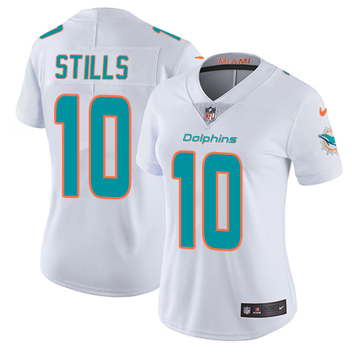 Nike Dolphins #10 Kenny Stills White Women's Stitched NFL Vapor Untouchable Limited Jersey